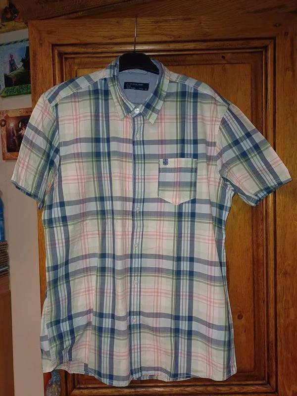 Camisa quadriculada verde azul e vermelho tamanho Xl marca Jules – photo 2